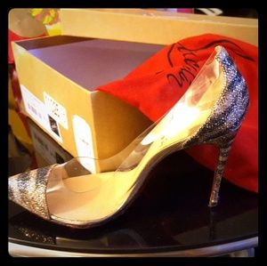 Christian Louboutin glitter heels